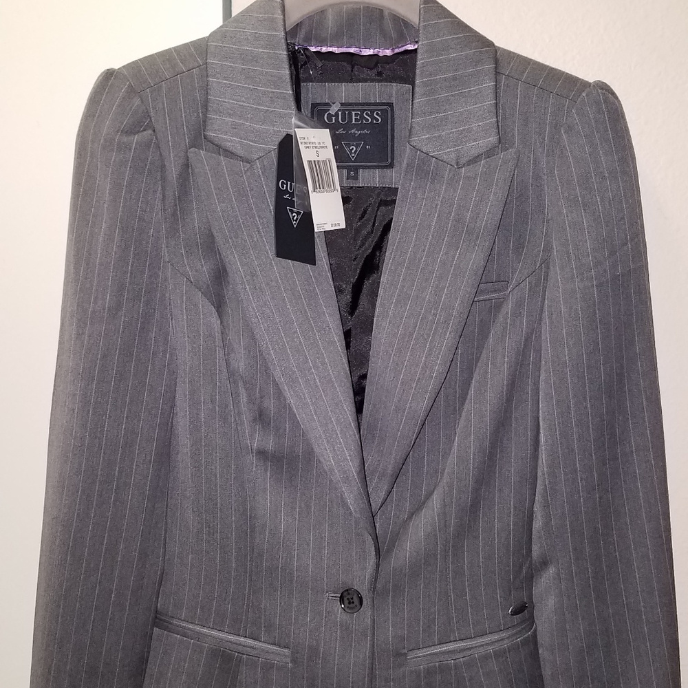Womens Guess Pinstripe Blazer/Jacket - size small